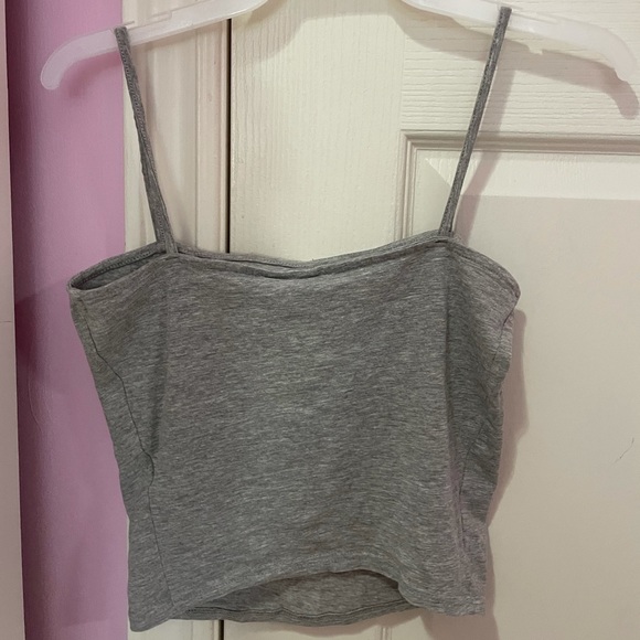 Grey Tank Crop - Picture 2 of 3